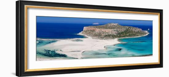 View of the Balos Beach, Gramvousa Peninsula, Crete, Greece-null-Framed Photographic Print
