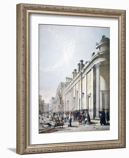 View of the Bank of England City of London, 1842-Thomas Shotter Boys-Framed Giclee Print