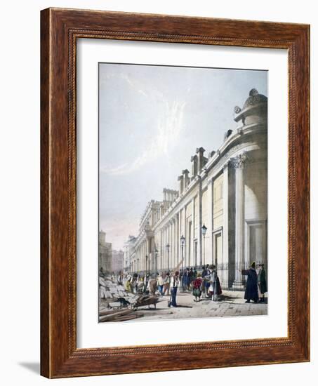 View of the Bank of England City of London, 1842-Thomas Shotter Boys-Framed Giclee Print