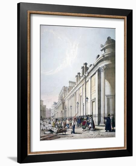 View of the Bank of England City of London, 1842-Thomas Shotter Boys-Framed Giclee Print