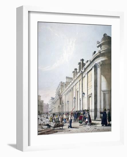 View of the Bank of England City of London, 1842-Thomas Shotter Boys-Framed Giclee Print