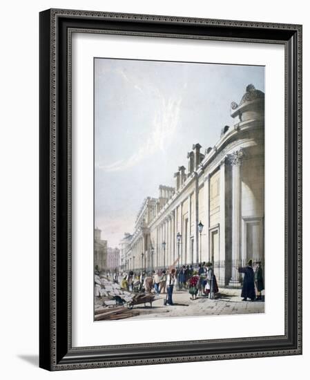 View of the Bank of England City of London, 1842-Thomas Shotter Boys-Framed Giclee Print