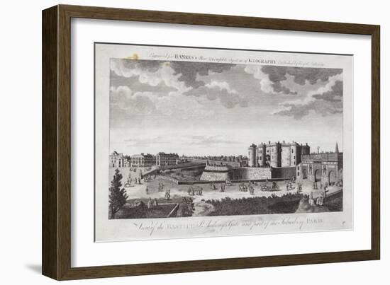 View of the Bastille St Anthony's Gate and Part of the Suburbs of Paris-Jacques Rigaud-Framed Giclee Print