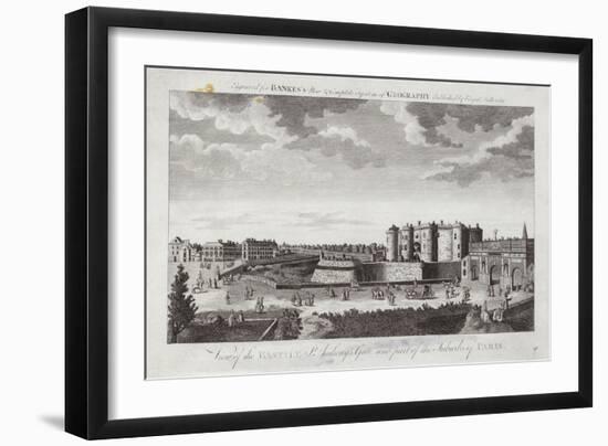 View of the Bastille St Anthony's Gate and Part of the Suburbs of Paris-Jacques Rigaud-Framed Giclee Print