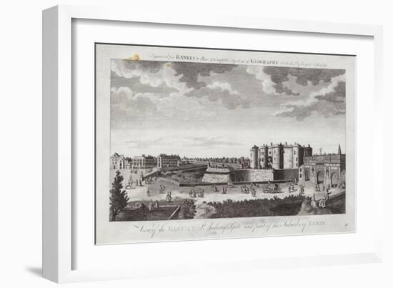 View of the Bastille St Anthony's Gate and Part of the Suburbs of Paris-Jacques Rigaud-Framed Giclee Print