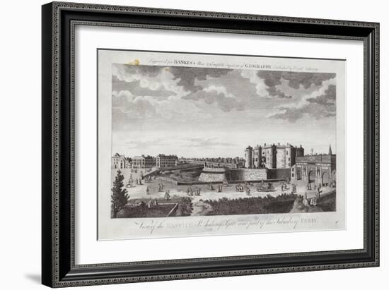 View of the Bastille St Anthony's Gate and Part of the Suburbs of Paris-Jacques Rigaud-Framed Giclee Print