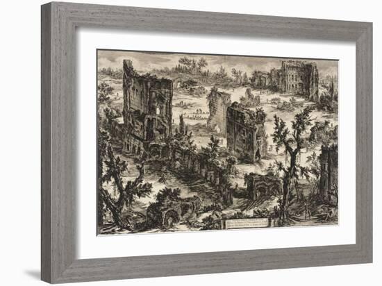 View of the Baths of Titus, c.1775-Giovanni Battista Piranesi-Framed Giclee Print