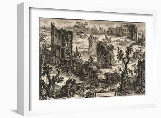 View of the Baths of Titus, c.1775-Giovanni Battista Piranesi-Framed Giclee Print