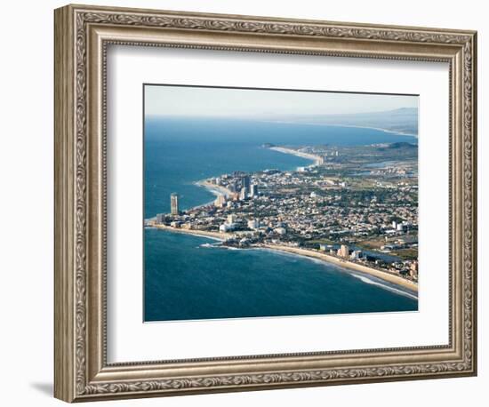 View of the Beaches and Resort Hotels in the Golden Zone, Mazatlan, Mexico-Charles Sleicher-Framed Photographic Print