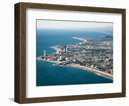 View of the Beaches and Resort Hotels in the Golden Zone, Mazatlan, Mexico-Charles Sleicher-Framed Photographic Print