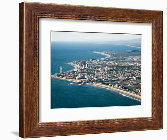 View of the Beaches and Resort Hotels in the Golden Zone, Mazatlan, Mexico-Charles Sleicher-Framed Photographic Print