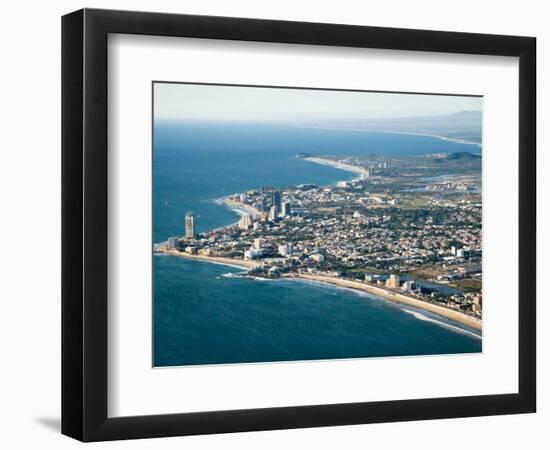 View of the Beaches and Resort Hotels in the Golden Zone, Mazatlan, Mexico-Charles Sleicher-Framed Photographic Print