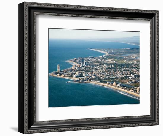 View of the Beaches and Resort Hotels in the Golden Zone, Mazatlan, Mexico-Charles Sleicher-Framed Photographic Print