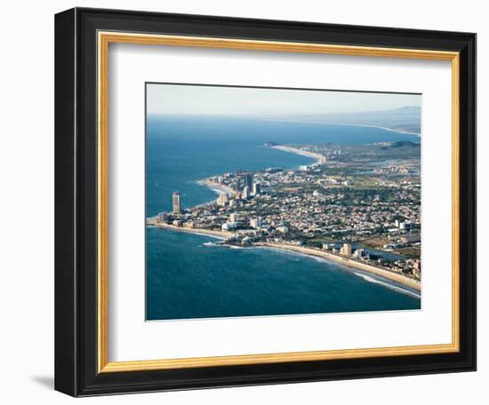 View of the Beaches and Resort Hotels in the Golden Zone, Mazatlan, Mexico-Charles Sleicher-Framed Photographic Print