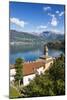 View of the bell tower and village of Dorio, Lake Como, Province of Lecco, Lombardy, Italy, Europe-Roberto Moiola-Mounted Photographic Print