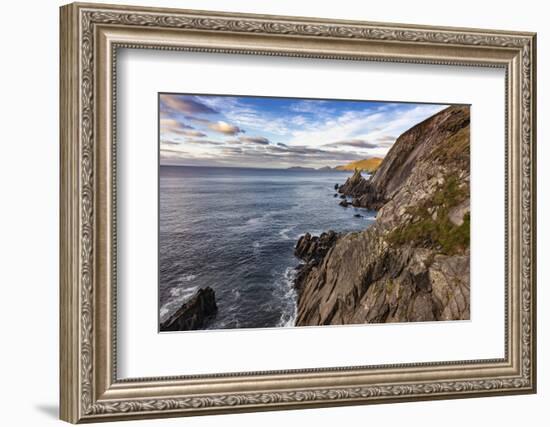 View of the Blasket Islands from Dunmore Head on the Dingle Peninsula, Ireland-Chuck Haney-Framed Photographic Print