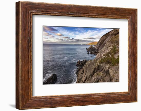 View of the Blasket Islands from Dunmore Head on the Dingle Peninsula, Ireland-Chuck Haney-Framed Photographic Print