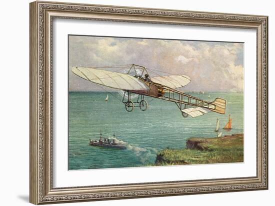 View of the Bleriot Aeroplane-Lantern Press-Framed Art Print