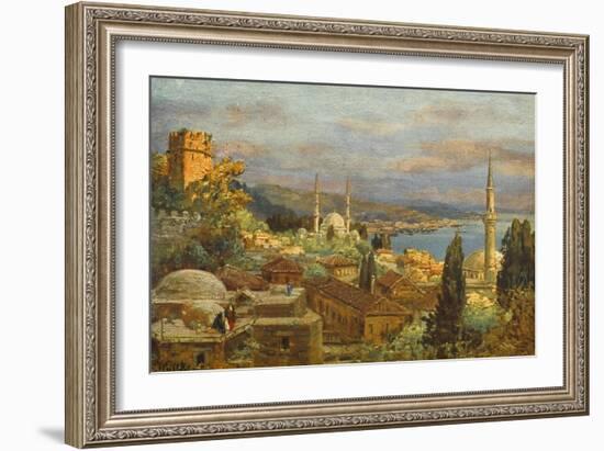 View of the Bosphorus-null-Framed Art Print