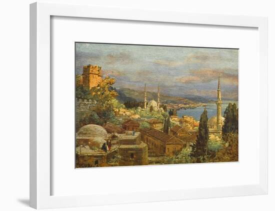 View of the Bosphorus-null-Framed Art Print