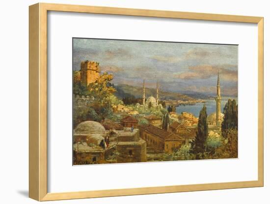 View of the Bosphorus-null-Framed Art Print