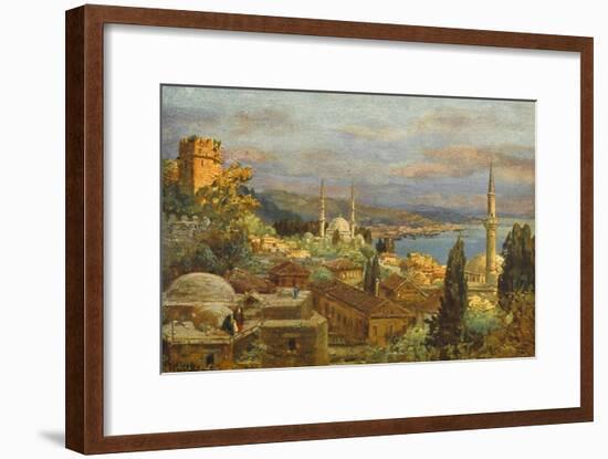 View of the Bosphorus-null-Framed Art Print