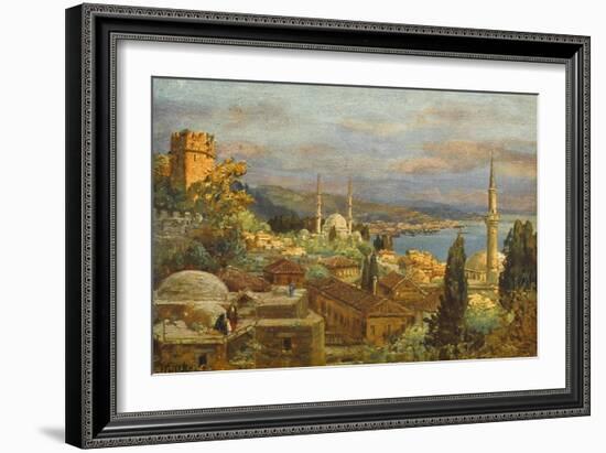 View of the Bosphorus-null-Framed Art Print