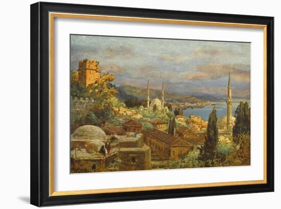 View of the Bosphorus-null-Framed Art Print