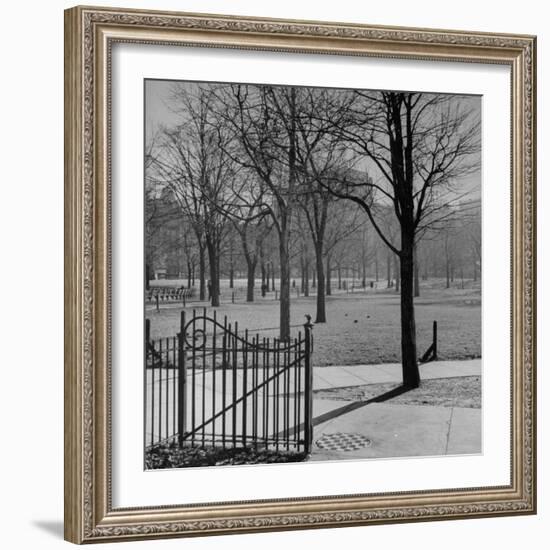 View of the Boston Commons-Walter Sanders-Framed Photographic Print