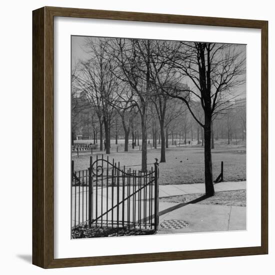 View of the Boston Commons-Walter Sanders-Framed Photographic Print