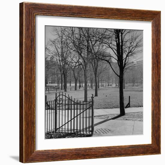 View of the Boston Commons-Walter Sanders-Framed Photographic Print