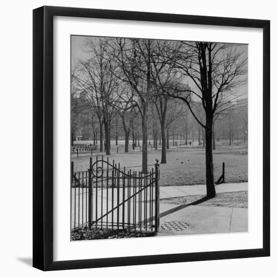 View of the Boston Commons-Walter Sanders-Framed Photographic Print