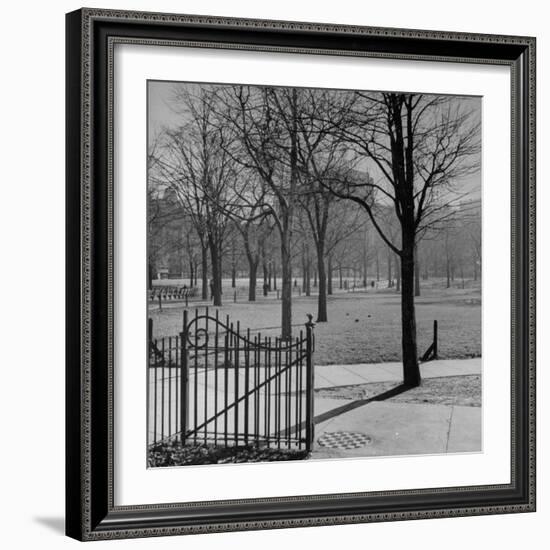 View of the Boston Commons-Walter Sanders-Framed Photographic Print