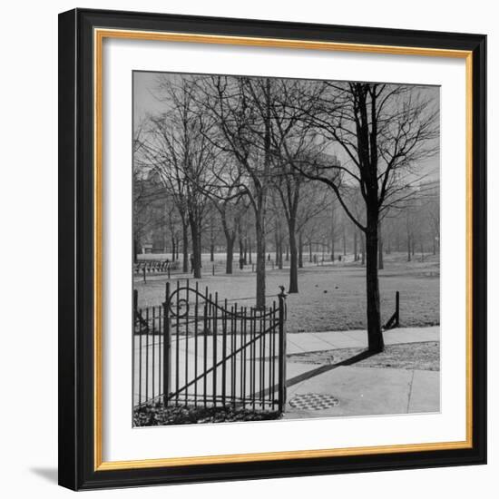 View of the Boston Commons-Walter Sanders-Framed Photographic Print