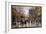 View of the Boulevard Des Italians in Paris Painting by Eugene Galien Leloue (Galien-Leloue) (1854--Eugene Galien-Laloue-Framed Giclee Print