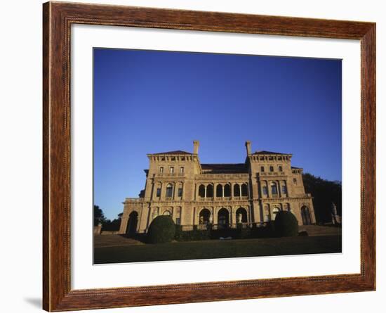 View of the Breakers Mansion, Newport, Rhode Island, USA-Walter Bibikow-Framed Photographic Print