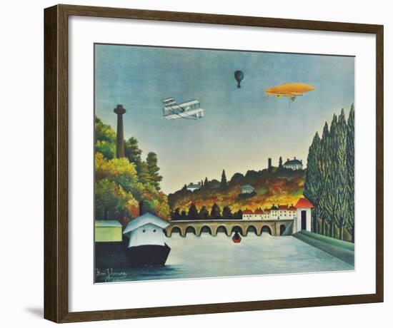 View of the Bridge in Sèvres-Henri Rousseau-Framed Collectable Print