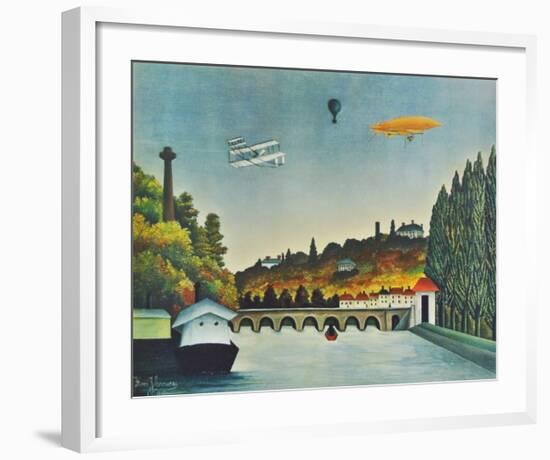 View of the Bridge in Sèvres-Henri Rousseau-Framed Collectable Print
