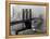 View of the Brooklyn Bridge and the Skyscrapers of Manhattan's Financial District-Andreas Feininger-Framed Premier Image Canvas