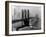 View of the Brooklyn Bridge and the Skyscrapers of Manhattan's Financial District-Andreas Feininger-Framed Photographic Print