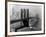 View of the Brooklyn Bridge and the Skyscrapers of Manhattan's Financial District-Andreas Feininger-Framed Photographic Print