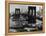 View of the Brooklyn Bridge Looking Toward Brooklyn-Andreas Feininger-Framed Premier Image Canvas