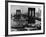 View of the Brooklyn Bridge Looking Toward Brooklyn-Andreas Feininger-Framed Photographic Print