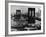 View of the Brooklyn Bridge Looking Toward Brooklyn-Andreas Feininger-Framed Photographic Print