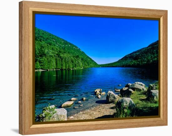 View of the Bubble Pond, Acadia National Park, Maine, USA-null-Framed Premier Image Canvas