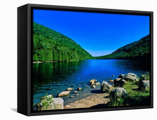 View of the Bubble Pond, Acadia National Park, Maine, USA-null-Framed Premier Image Canvas