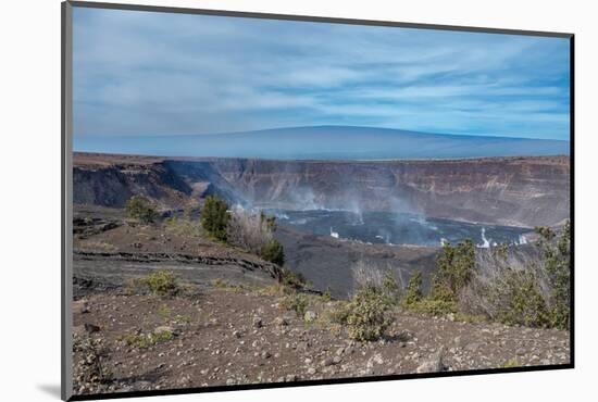 View of the Caldera of the Kilauea Volcano, the Most Active of the Five Volcanoes that Form Hawaii-LouieLea-Mounted Photographic Print