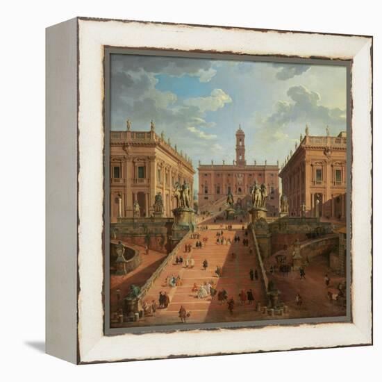 View of the Campidoglio, Rome, 1750-Giovanni Paolo Pannini-Framed Premier Image Canvas