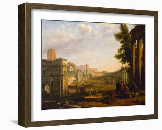 View of the Campo Vaccino, Rome, 1636-Claude Lorraine-Framed Giclee Print