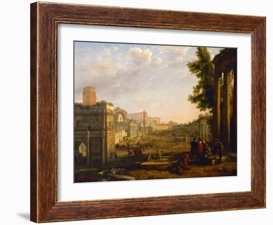View of the Campo Vaccino, Rome, 1636-Claude Lorraine-Framed Giclee Print